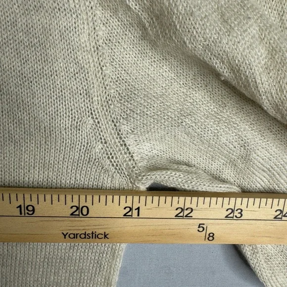 Jil Sander Wool Sweater Made in Italy Beige Minimalist Knitwear Menswear 42 XL - Picture 6 of 8